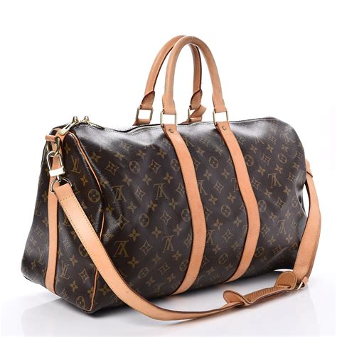 κασκολ louis vuitton|LOUIS VUITTON Monogram Keepall Bandouliere 45.